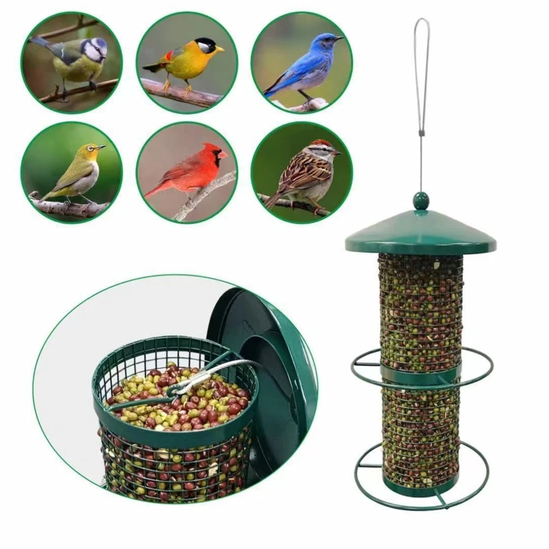 X7AB Bird Feeder Hanging Wild Bird Feeders for Outside Squirrel Proof Metal Mesh Tube Suitable for Most Birdseeds
X7AB Bird Feeder Hanging Wild Bird Feeders for Outside Squirrel Proof Metal Mesh Tube Suitable for Most Birdseeds