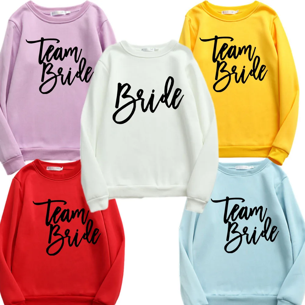 Team Bride Woman Sweatshirts 2023 Sweet Korean O-neck Pullovers Thick Autumn Winter Loose Hoodies WY014
Team Bride Woman Sweatshirts 2023 Sweet Korean O-neck Pullovers Thick Autumn Winter Loose Hoodies WY014