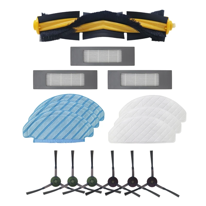 16PCS Replacement For ECOVACS OZMO T8 T9PRO Robot Vacuum Cleaner Accessories Kit Main/Side Brush Filter Mop Vacuum Parts
16PCS Replacement For ECOVACS OZMO T8 T9PRO Robot Vacuum Cleaner Accessories Kit Main/Side Brush Filter Mop Vacuum Parts