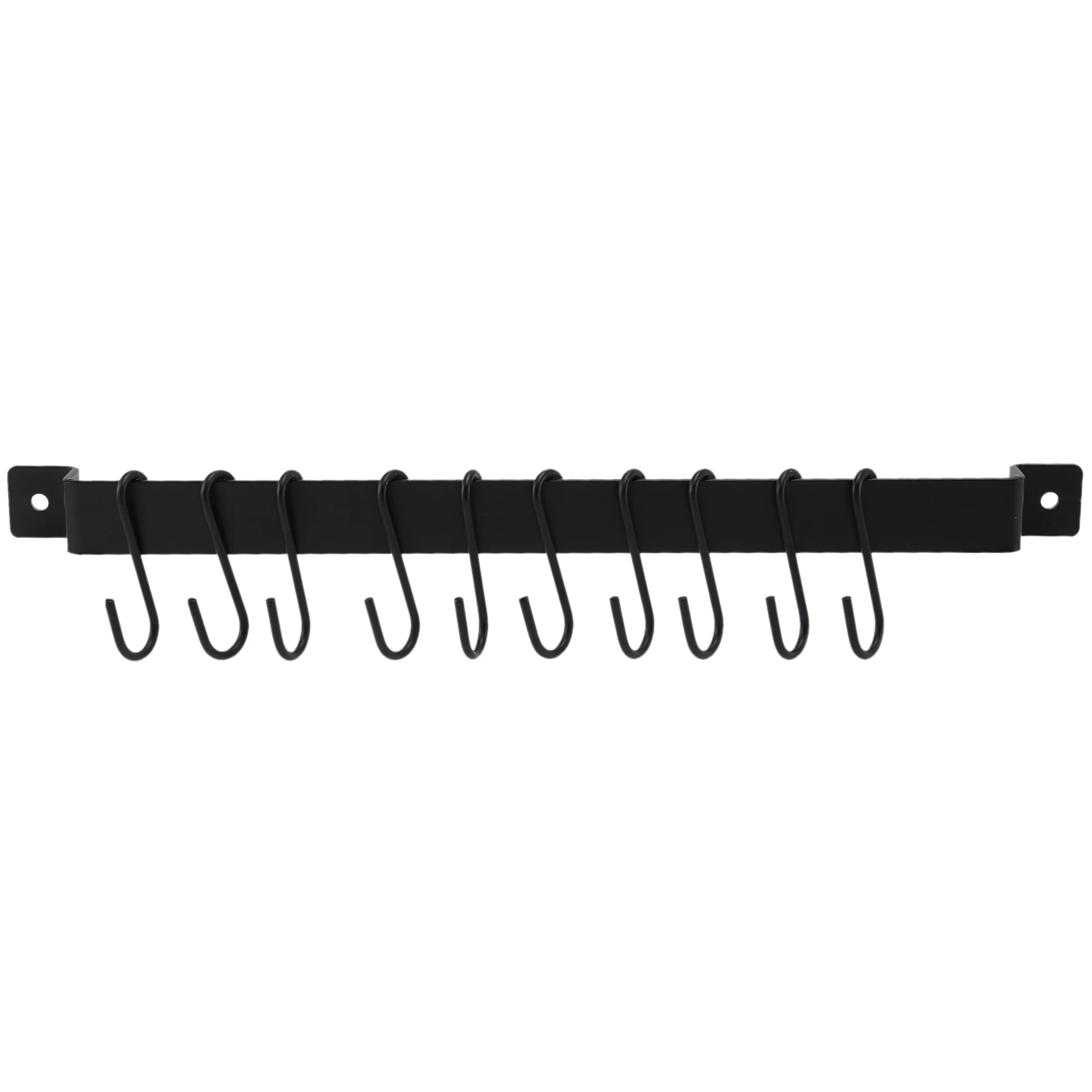 Wall Mount Pot Rack 435mm Industrial Hanging Rail Kitchen Utensils Hanger Organiser Lid Holder with 10x S Hooks Black
Wall Mount Pot Rack 435mm Industrial Hanging Rail Kitchen Utensils Hanger Organiser Lid Holder with 10x S Hooks Black
