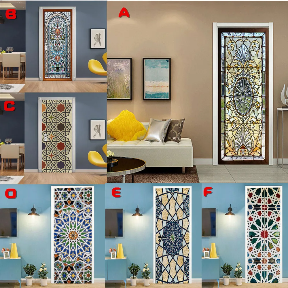 Home Decor Mural Art Decals 3D Creative Wallpaper Self-adhesive Decoration Poster Waterproof PVC Stained Glass Door Sticker
Home Decor Mural Art Decals 3D Creative Wallpaper Self-adhesive Decoration Poster Waterproof PVC Stained Glass Door Sticker