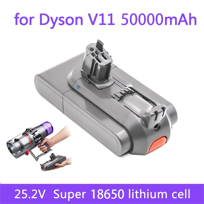 Aicherish 25.2V 50000mAh Brand New For Dyson V11 Battery Absolute Li-ion Vacuum Cleaner Rechargeable Super Lithium Battery
Aicherish 25.2V 50000mAh Brand New For Dyson V11 Battery Absolute Li-ion Vacuum Cleaner Rechargeable Super Lithium Battery