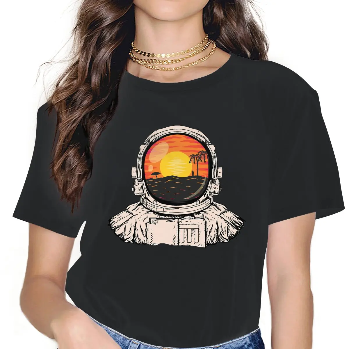 Funny Ordinary Print T-Shirts for Women O Neck 100% Cotton T Shirt Astronaut Extraterrestrial Great Short Sleeve Tees Graphic
Funny Ordinary Print T-Shirts for Women O Neck 100% Cotton T Shirt Astronaut Extraterrestrial Great Short Sleeve Tees Graphic
