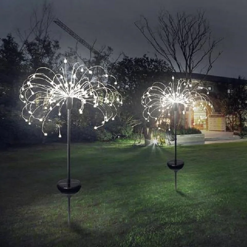 Solar Powered Outdoor Grass Globe Dandelion Fireworks Lamp Flash String 90 /120/150 LED For Garden Lawn Landscape Holiday Light
Solar Powered Outdoor Grass Globe Dandelion Fireworks Lamp Flash String 90 /120/150 LED For Garden Lawn Landscape Holiday Light