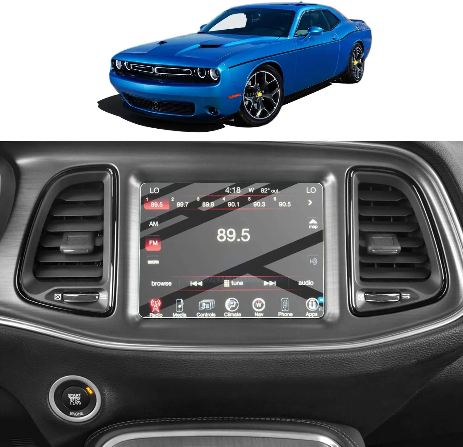 Для 2015-2022 Dodge Challenger Uconnect навигационный дисплей закаленное стекло LCD GPS сенсорный экран защитная пленка 8,4 дюймов
Для 2015-2022 Dodge Challenger Uconnect навигационный дисплей закаленное стекло LCD GPS сенсорный экран защитная пленка 8,4 дюймов