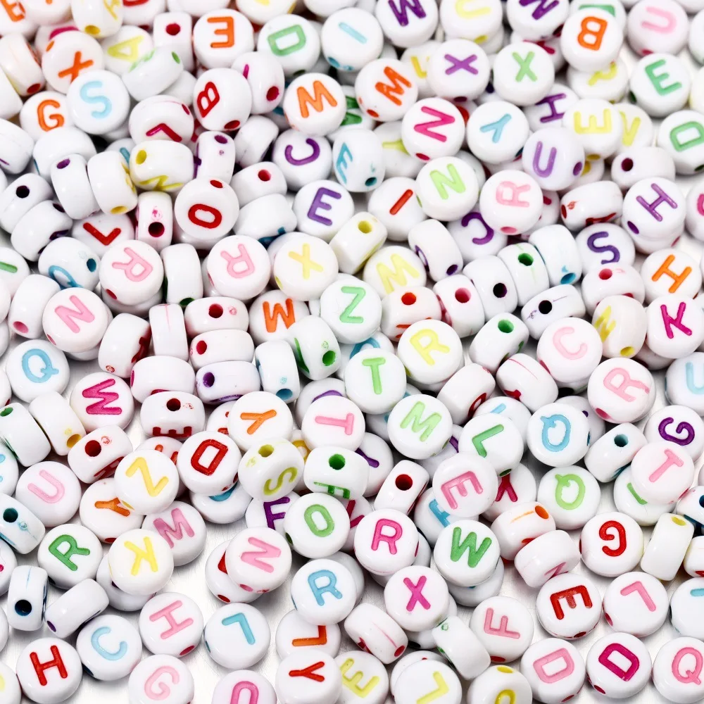 100pcs A-Z 4mmx7mmAcrylic Spacer Beads Letter Beads round Alphabet Beads For Jewelry Making DIY Handmade Accessories
100pcs A-Z 4mmx7mmAcrylic Spacer Beads Letter Beads round Alphabet Beads For Jewelry Making DIY Handmade Accessories