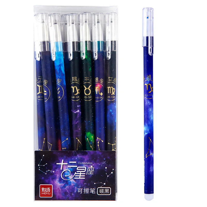 12 шт./компл. Kawaii Stylo Созвездие стираемая ручка 0,5 мм черная синяя девушка подарок фотоаксессуары школа письма
12 шт./компл. Kawaii Stylo Созвездие стираемая ручка 0,5 мм черная синяя девушка подарок фотоаксессуары школа письма