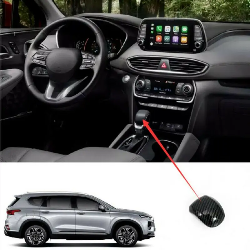 1PCS Carbon Fiber Gear Shift Knob Head Cover Trim Fit For Hyundai Santa Fe 2019-2021 Plastic Car Interior Decorative Covers
1PCS Carbon Fiber Gear Shift Knob Head Cover Trim Fit For Hyundai Santa Fe 2019-2021 Plastic Car Interior Decorative Covers