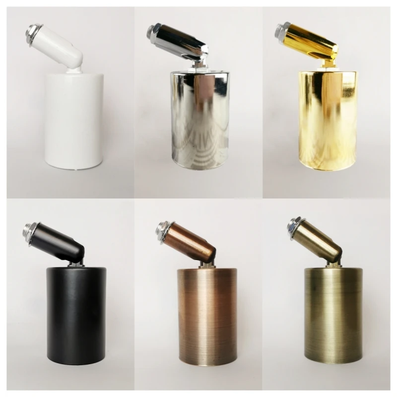 Gold/chrome color E27 iron cover with plastic socket wall lamp fixture base AC110V/2220V Edison bulb lamp holder with corner arm
Gold/chrome color E27 iron cover with plastic socket wall lamp fixture base AC110V/2220V Edison bulb lamp holder with corner arm