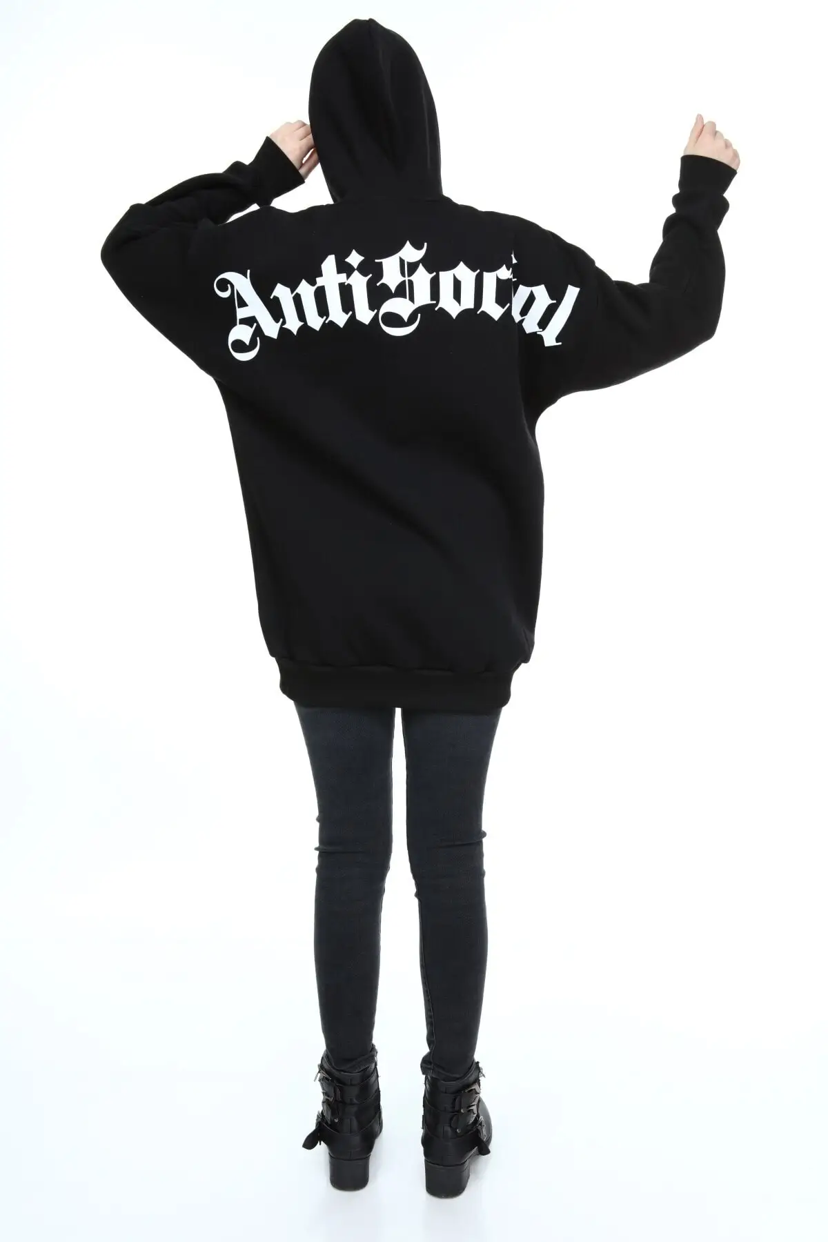 Women's Sweatshirt Black Oversize Stay Antisocial Printed Hoodies Fashion All Season New Designer Pullovers Fleece Hoodies
Women's Sweatshirt Black Oversize Stay Antisocial Printed Hoodies Fashion All Season New Designer Pullovers Fleece Hoodies