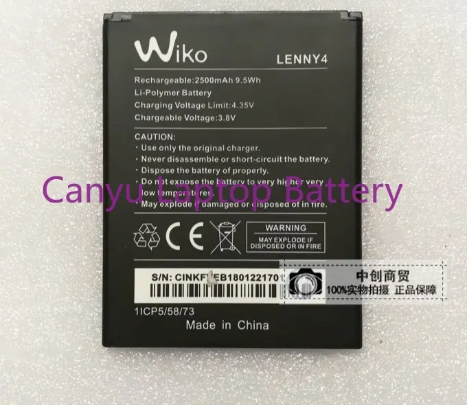 Новый Сменный аккумулятор 2500 мАч для WIKO 3913 Lenny 4 / WIKO Lenny 4 Plus 4 + / Wiko 5251 мобильный телефон 
Новый Сменный аккумулятор 2500 мАч для WIKO 3913 Lenny 4 / WIKO Lenny 4 Plus 4 + / Wiko 5251 мобильный телефон