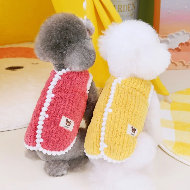 Fleece Warm Pet Dog Clothes Winter Dog Vests For Small Medium Dogs Coats Cute Bear Puppy Clothing
Fleece Warm Pet Dog Clothes Winter Dog Vests For Small Medium Dogs Coats Cute Bear Puppy Clothing