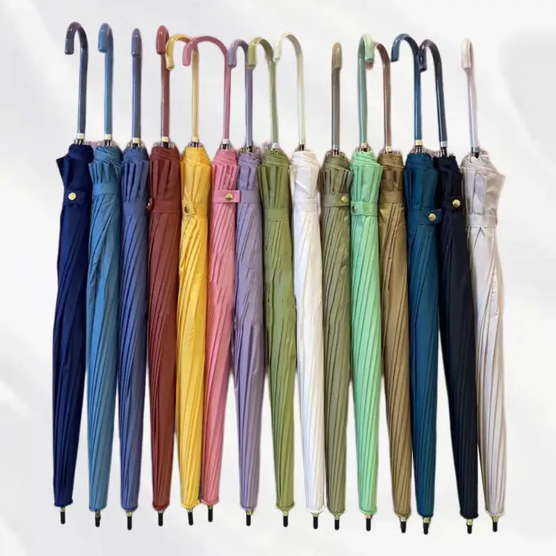 Stylish Japanese-Style Long Handle Solid Color Sun and Rain Umbrella - The Perfect Accessory for Any Weather
Stylish Japanese-Style Long Handle Solid Color Sun and Rain Umbrella - The Perfect Accessory for Any Weather
