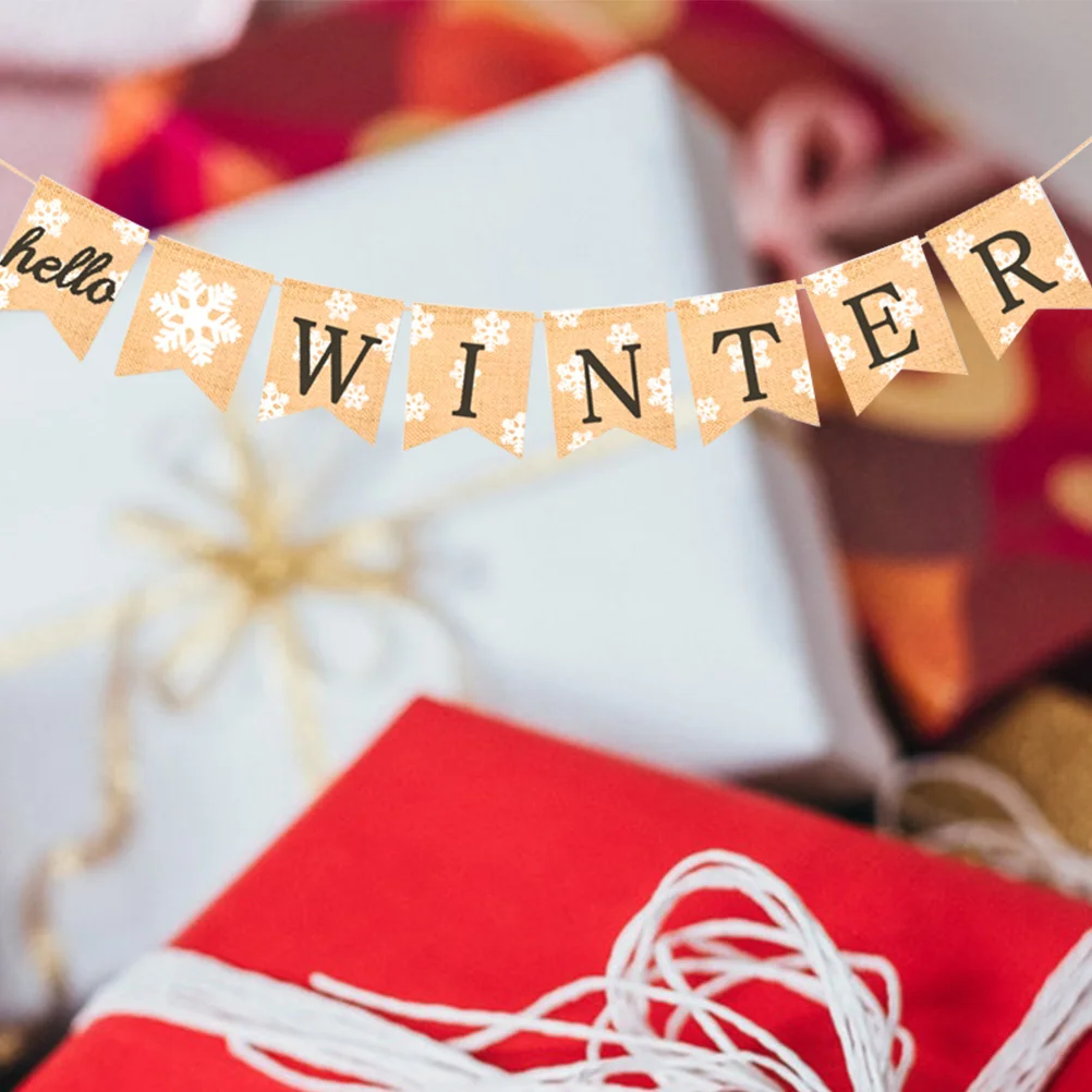 Banner Winter Christmas Bunting Burlap Tree Holiday Fireplace Garland Banners Flags Hanging Year New Buntings Backdrop Party
Banner Winter Christmas Bunting Burlap Tree Holiday Fireplace Garland Banners Flags Hanging Year New Buntings Backdrop Party