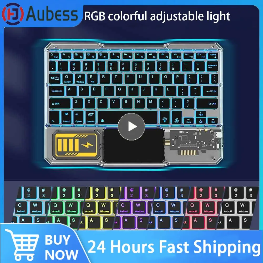 White bluetooth-compatible Keyboard Rechargeable Adjustable Light Colorful Keyboard Colorful bluetooth-compatible Black Keyboard
White bluetooth-compatible Keyboard Rechargeable Adjustable Light Colorful Keyboard Colorful bluetooth-compatible Black Keyboard