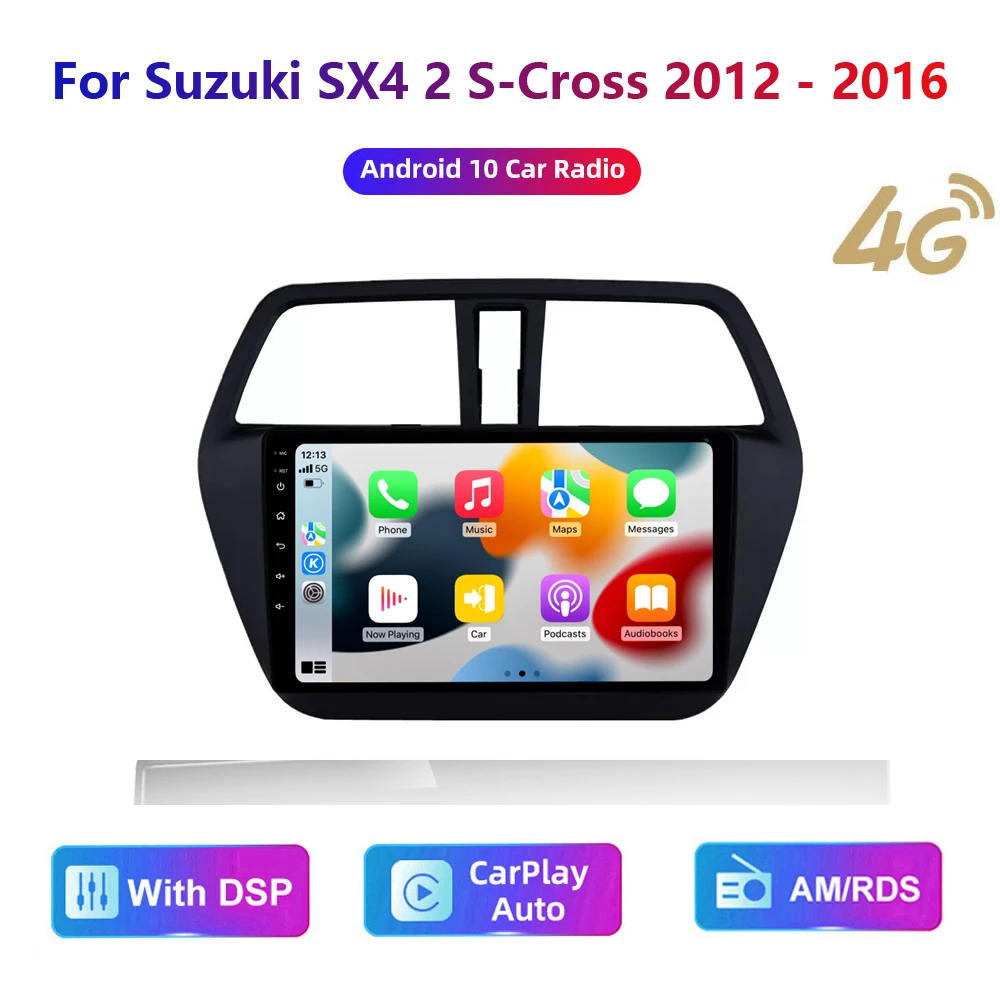 HD мультимедийный Головной блок для Suzuki SX4 2 S-Cross 2012-2016, автомобильное стерео радио, Android видео GPS Carplay 4G AM/RDS/DSP
HD мультимедийный Головной блок для Suzuki SX4 2 S-Cross 2012-2016, автомобильное стерео радио, Android видео GPS Carplay 4G AM/RDS/DSP
