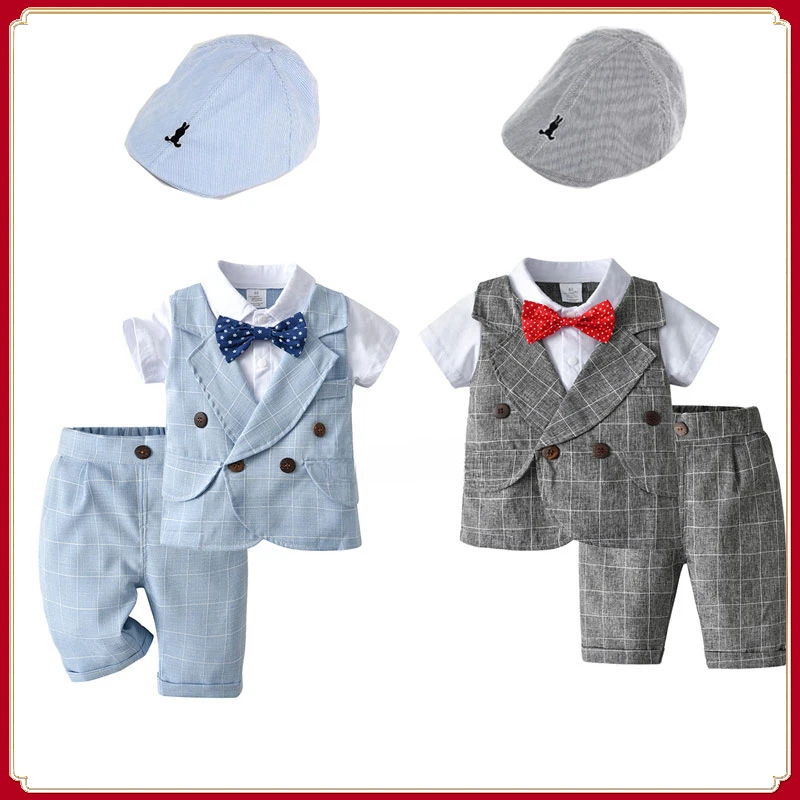 Комплект детской одежды для мальчиков, костюм с имитацией двух костюмов, жилет в корейском клетку, джентльмен с короткими рукавами, детская ...
Комплект детской одежды для мальчиков, костюм с имитацией двух костюмов, жилет в корейском клетку, джентльмен с короткими рукавами, детская ...