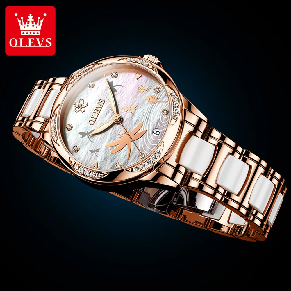 OLEVS Top Brand Automatic Mechanical New Luxury Ladies Watch Leather Watch Rhinestone Ladies Fashion Bracelet Set Gift 6610
OLEVS Top Brand Automatic Mechanical New Luxury Ladies Watch Leather Watch Rhinestone Ladies Fashion Bracelet Set Gift 6610