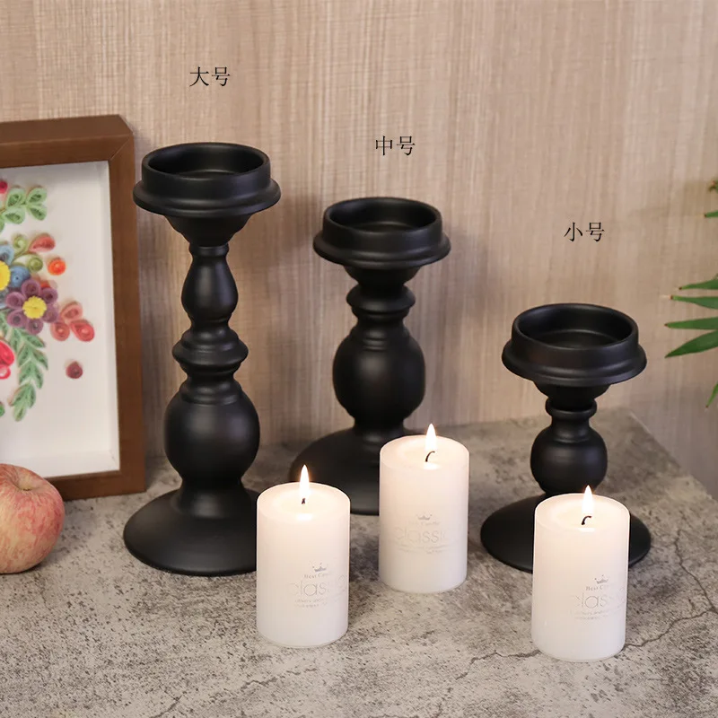 Black Nordic scented candle cup Lacquered wrought iron candle holder set home décor candlelight dinner candle holder
Black Nordic scented candle cup Lacquered wrought iron candle holder set home décor candlelight dinner candle holder