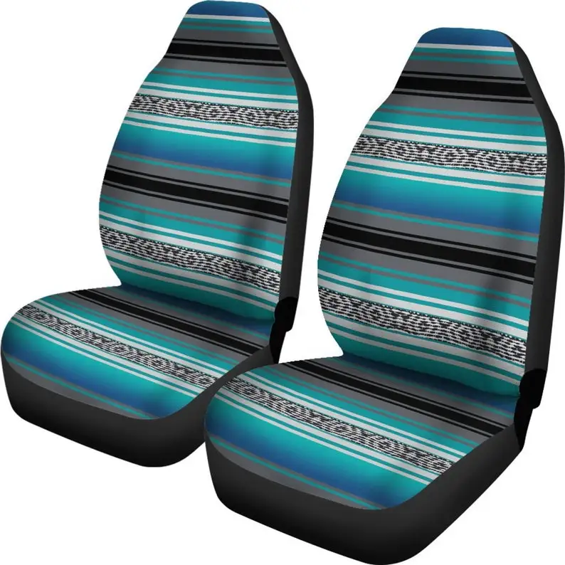 Car Seat Covers Mexican Blanket Turquoise Gray Black Pattern Car Accessory, (Set of 2) Vehicle Seat Covers
Car Seat Covers Mexican Blanket Turquoise Gray Black Pattern Car Accessory, (Set of 2) Vehicle Seat Covers