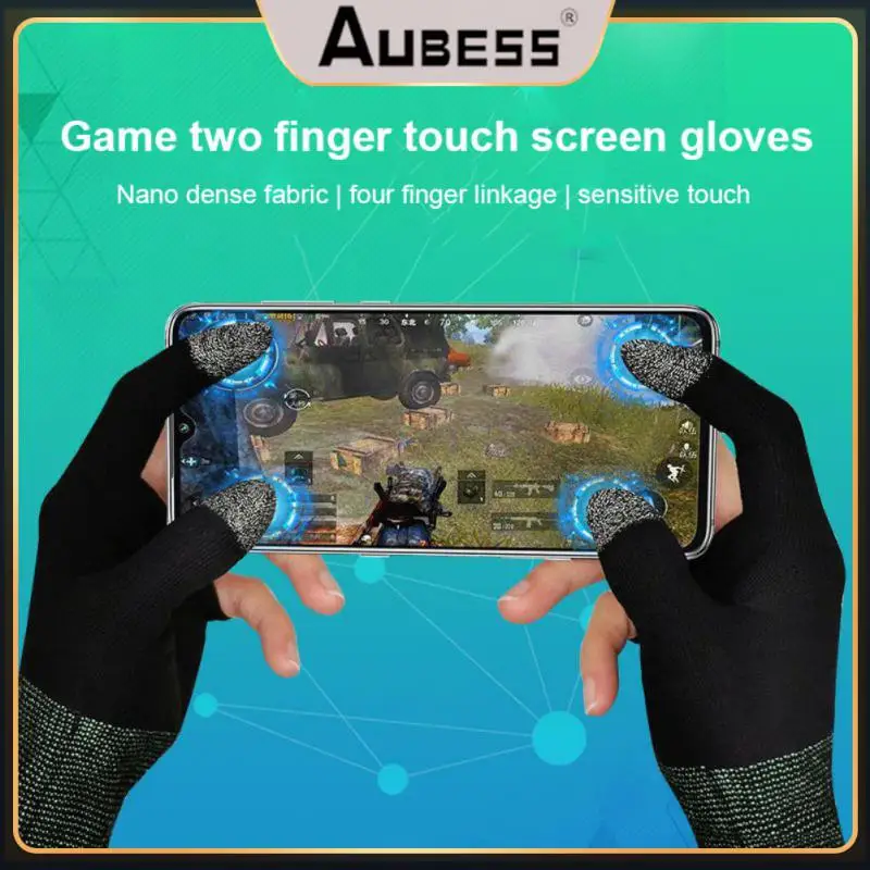 Portable Mobile Gaming Gloves Sensitive Finger Sleeve Non-scratch Sweat Proof Game Controller For Gamer Comfortable Hand Cover
Portable Mobile Gaming Gloves Sensitive Finger Sleeve Non-scratch Sweat Proof Game Controller For Gamer Comfortable Hand Cover
