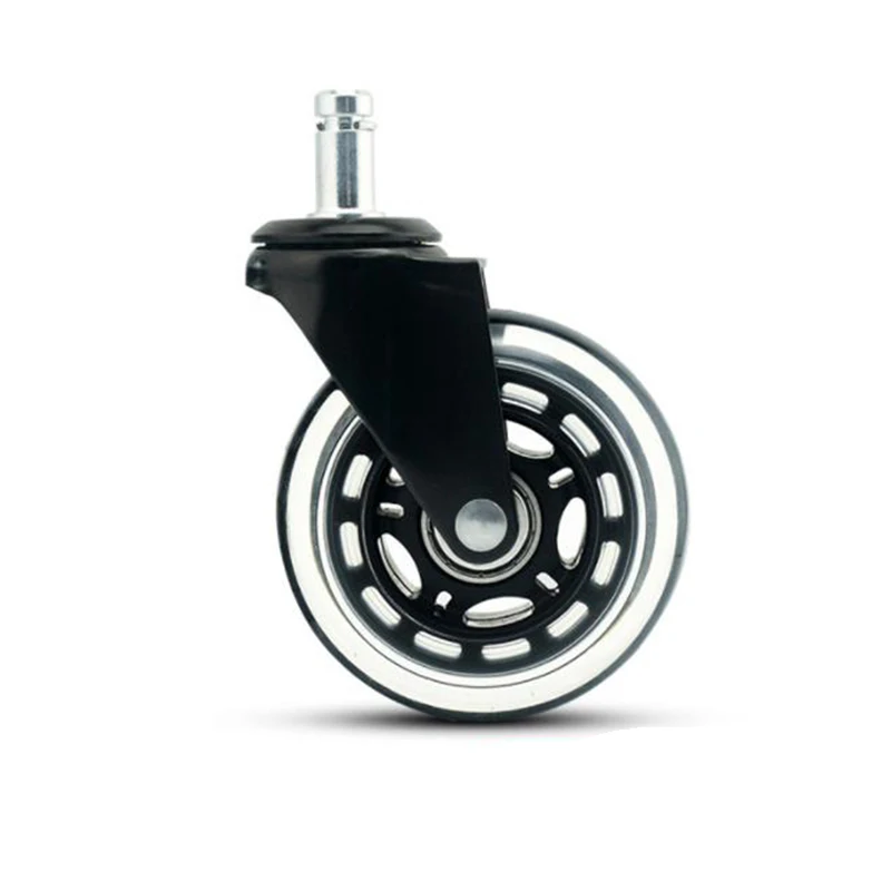 3 Inch Office Chair Caster Wheels Swivel Rubber Caster Wheels Replacement Soft Safe Rollers Furniture Hardware 5PCS/SET 
3 Inch Office Chair Caster Wheels Swivel Rubber Caster Wheels Replacement Soft Safe Rollers Furniture Hardware 5PCS/SET