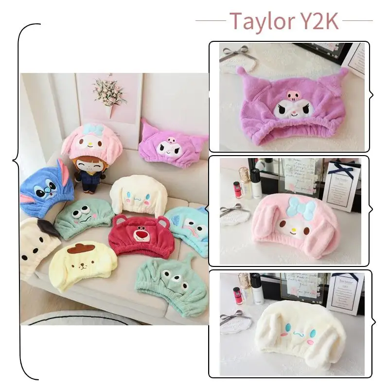 New Sanrio Cinnamoroll Dry Hair Hat Kawaii Anime Kuromi My Melody Absorbent Quick Drying Bathing Cap Fashion Coral Plush Towel
New Sanrio Cinnamoroll Dry Hair Hat Kawaii Anime Kuromi My Melody Absorbent Quick Drying Bathing Cap Fashion Coral Plush Towel