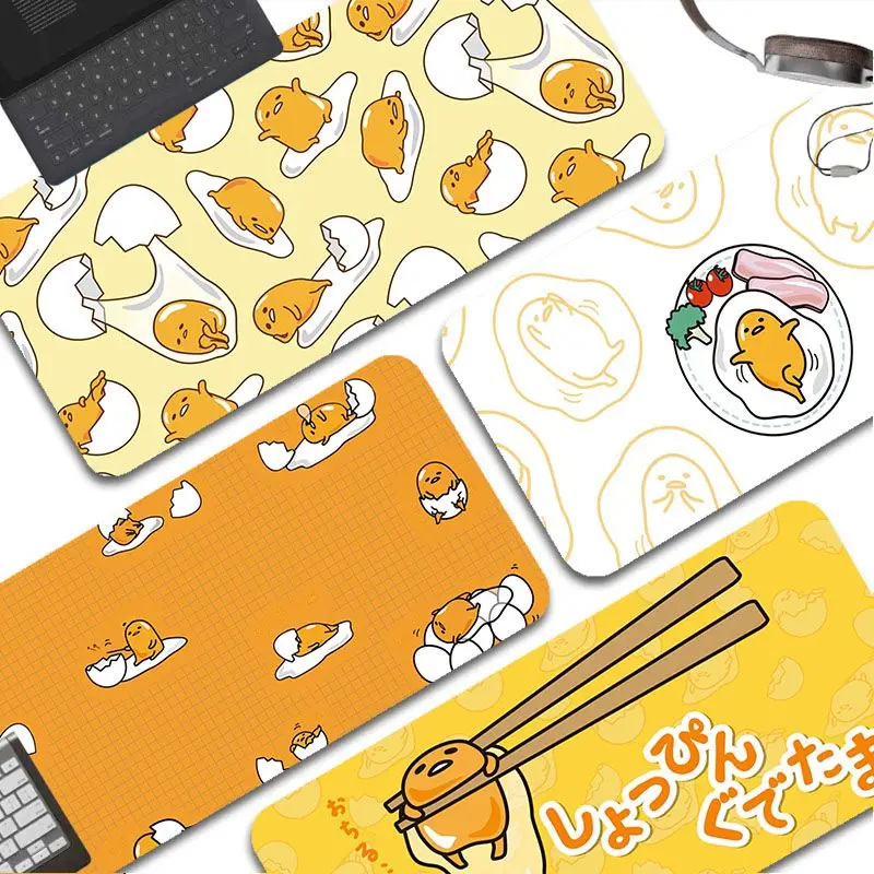 

Lazy Gudetama-S Rubber XXL Table Mat Student Mousepad Gamer Computer Keyboard Pad Games Pad For Teen Girls Bedroom