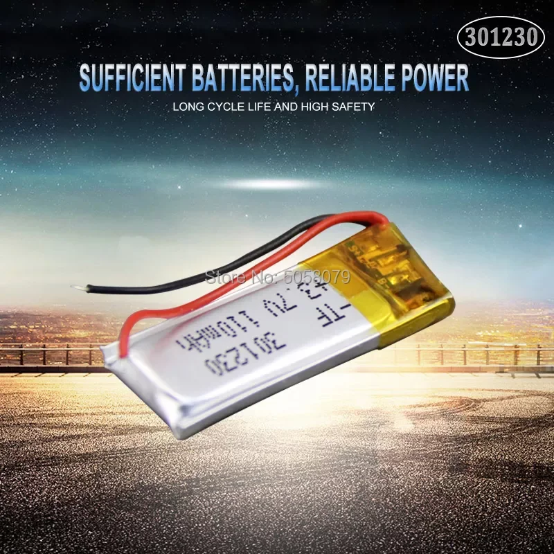 301230 3,7 v 110mah литий-ионный перезаряжаемый аккумулятор литий-полимерный аккумулятор для гарнитуры BH505
301230 3,7 v 110mah литий-ионный перезаряжаемый аккумулятор литий-полимерный аккумулятор для гарнитуры BH505