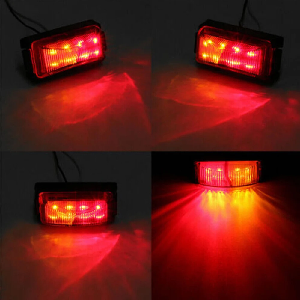 4PCS LED Clearance Lights Side Marker Lamp Amber Red Trailer Truck Caravan 12V-24V Rear Light Indicator Light Car Accessories
4PCS LED Clearance Lights Side Marker Lamp Amber Red Trailer Truck Caravan 12V-24V Rear Light Indicator Light Car Accessories