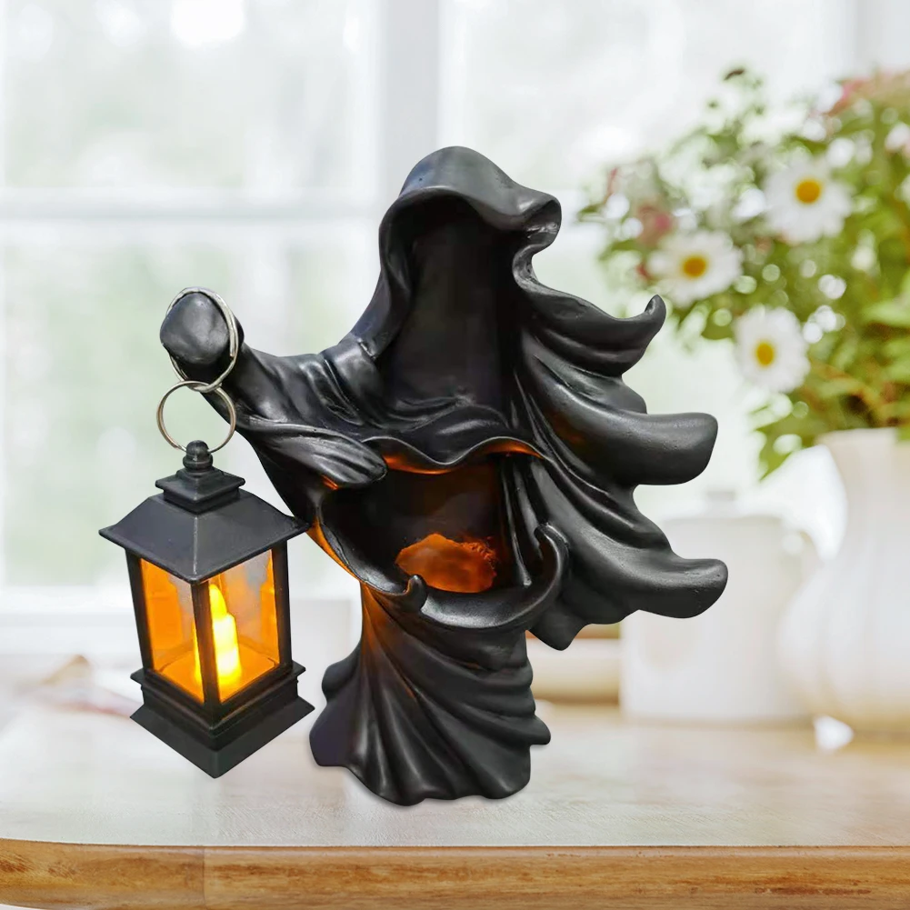 Waterproof Luminous Halloween Ornament Ghost Hell Messenger with Lantern Night Light Solar Electronic Decoration Lamp
Waterproof Luminous Halloween Ornament Ghost Hell Messenger with Lantern Night Light Solar Electronic Decoration Lamp