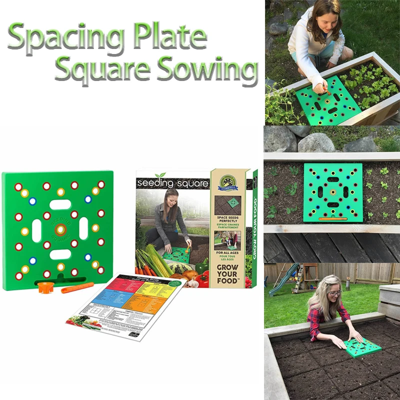 Simple Unique Square Seeding Sowing Template Garden Seed Spacer Tool Coded Spacing Grow Plate for Planting
Simple Unique Square Seeding Sowing Template Garden Seed Spacer Tool Coded Spacing Grow Plate for Planting