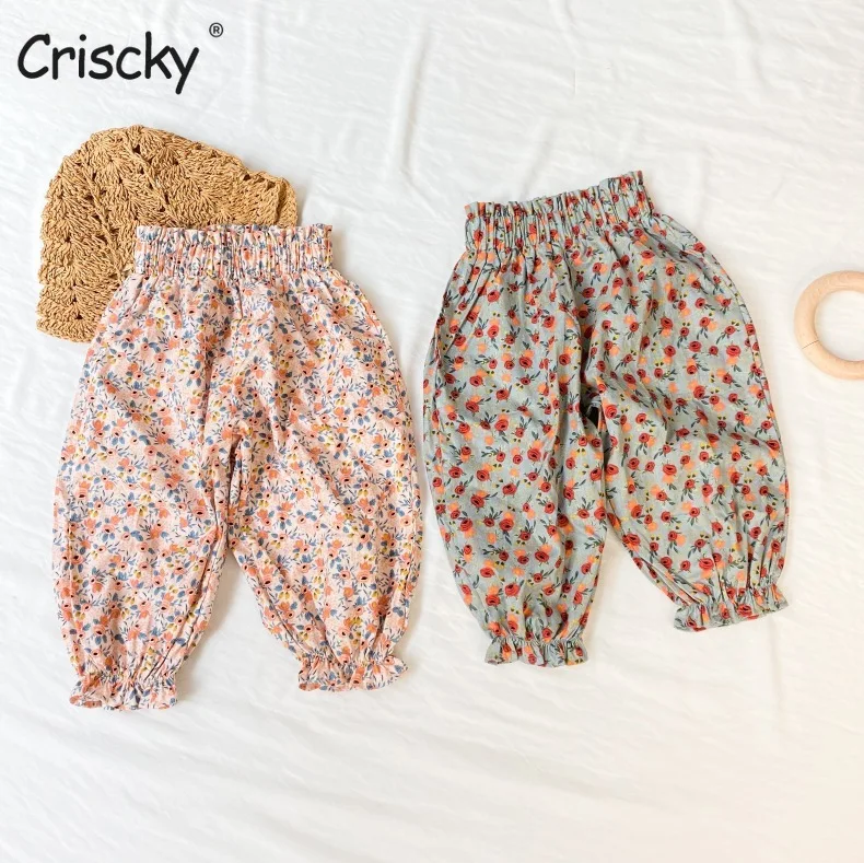 Criscky 2022 Summer New Baby Thin Cotton Casual Pants Kids Ankle-length Pants Print Pants For Girls Floral Loose Pants
Criscky 2022 Summer New Baby Thin Cotton Casual Pants Kids Ankle-length Pants Print Pants For Girls Floral Loose Pants