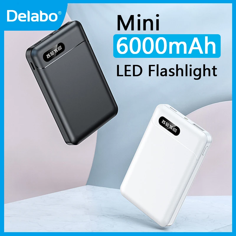 DELABO Mini Power Bank Portable Fast Charger Station with LED Flashlight Battery Pack Powerbank For iPhone Xiaomi Samsung Huawei
DELABO Mini Power Bank Portable Fast Charger Station with LED Flashlight Battery Pack Powerbank For iPhone Xiaomi Samsung Huawei
