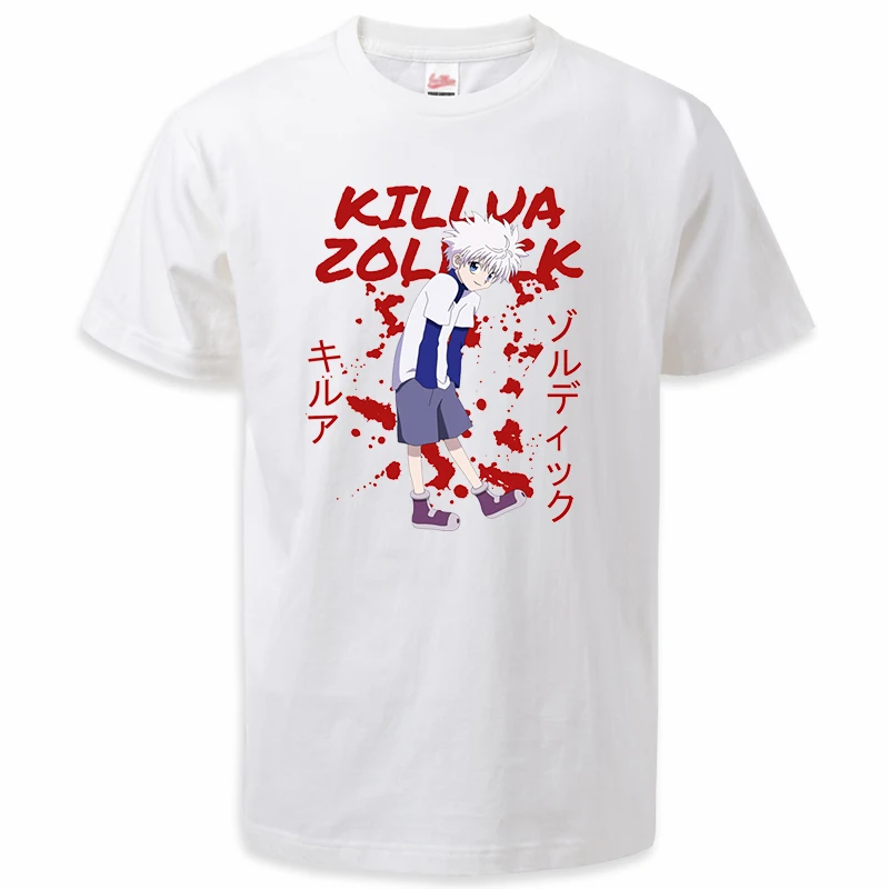 Hunter X Hunter Summer T-shirt Men Women Mangas Anime Killua Zoldyck Graphic T Shirts Basic Camisas Fashion Camisa Masculina
Hunter X Hunter Summer T-shirt Men Women Mangas Anime Killua Zoldyck Graphic T Shirts Basic Camisas Fashion Camisa Masculina
