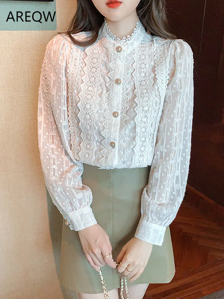 White Lace Blouse Shirt Long Sleeve Women Tops White Blouse Women 2022 Elegant Blouses Femme Shirts Blusas Mujer De Moda 19641
White Lace Blouse Shirt Long Sleeve Women Tops White Blouse Women 2022 Elegant Blouses Femme Shirts Blusas Mujer De Moda 19641
