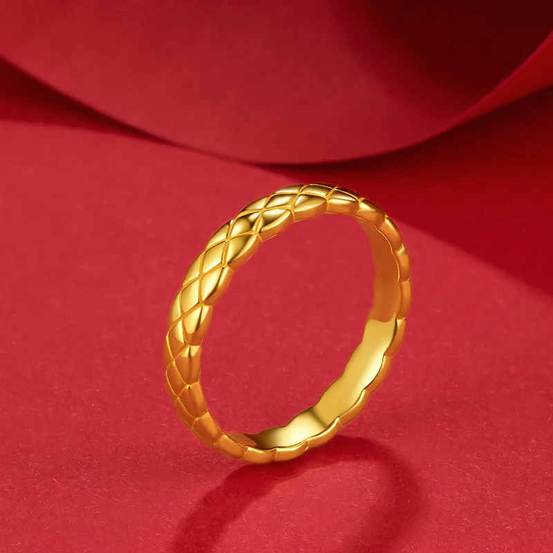 MUZHI Real 24K Gold Ring Classic Style Rhombus Lattice Design Pure AU999 For Women Fine Jewelry Wedding Gift
MUZHI Real 24K Gold Ring Classic Style Rhombus Lattice Design Pure AU999 For Women Fine Jewelry Wedding Gift