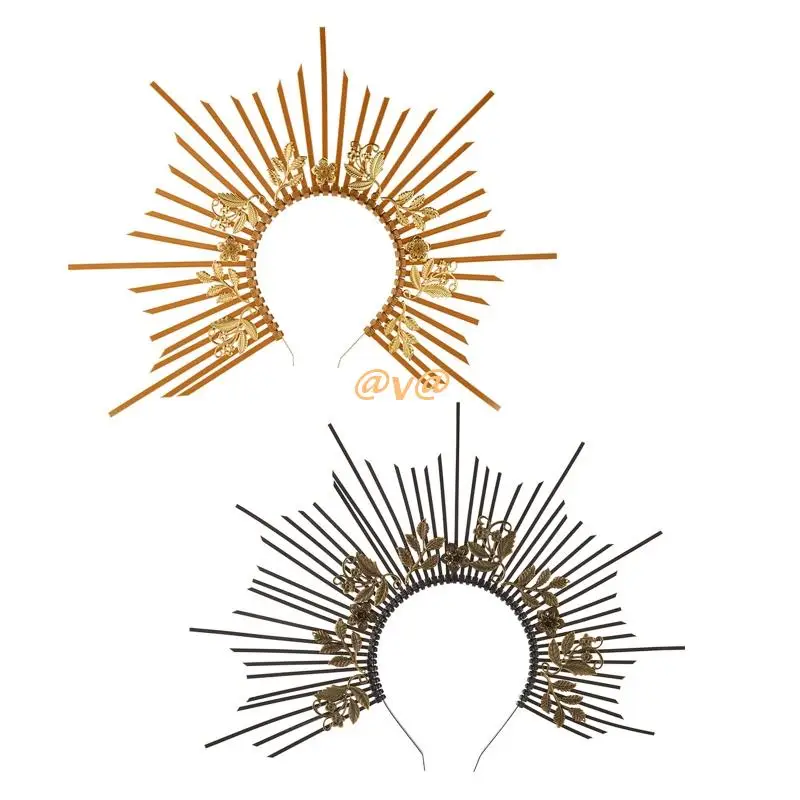 Halloween Goddess Headpiece Hairband Halo Crown Hair Hoop Halloween Costume Headpiece for Women Ladies
Halloween Goddess Headpiece Hairband Halo Crown Hair Hoop Halloween Costume Headpiece for Women Ladies