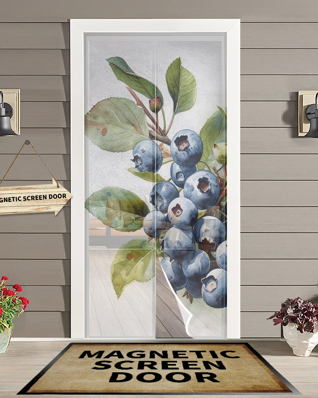 Blueberry Watercolor Leaf Magnetic Door Curtain Living Room Bedroom Home Anti-mosquito Screen Door Curtain
Blueberry Watercolor Leaf Magnetic Door Curtain Living Room Bedroom Home Anti-mosquito Screen Door Curtain