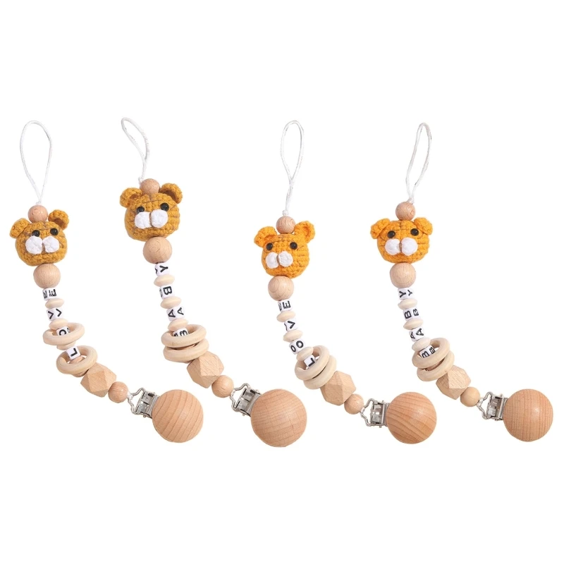 Clip with Knitted Tiger-Head Soother Pacifier Chain Holder Clip for Unisex Boys Girls Baby & Newborn
Clip with Knitted Tiger-Head Soother Pacifier Chain Holder Clip for Unisex Boys Girls Baby & Newborn