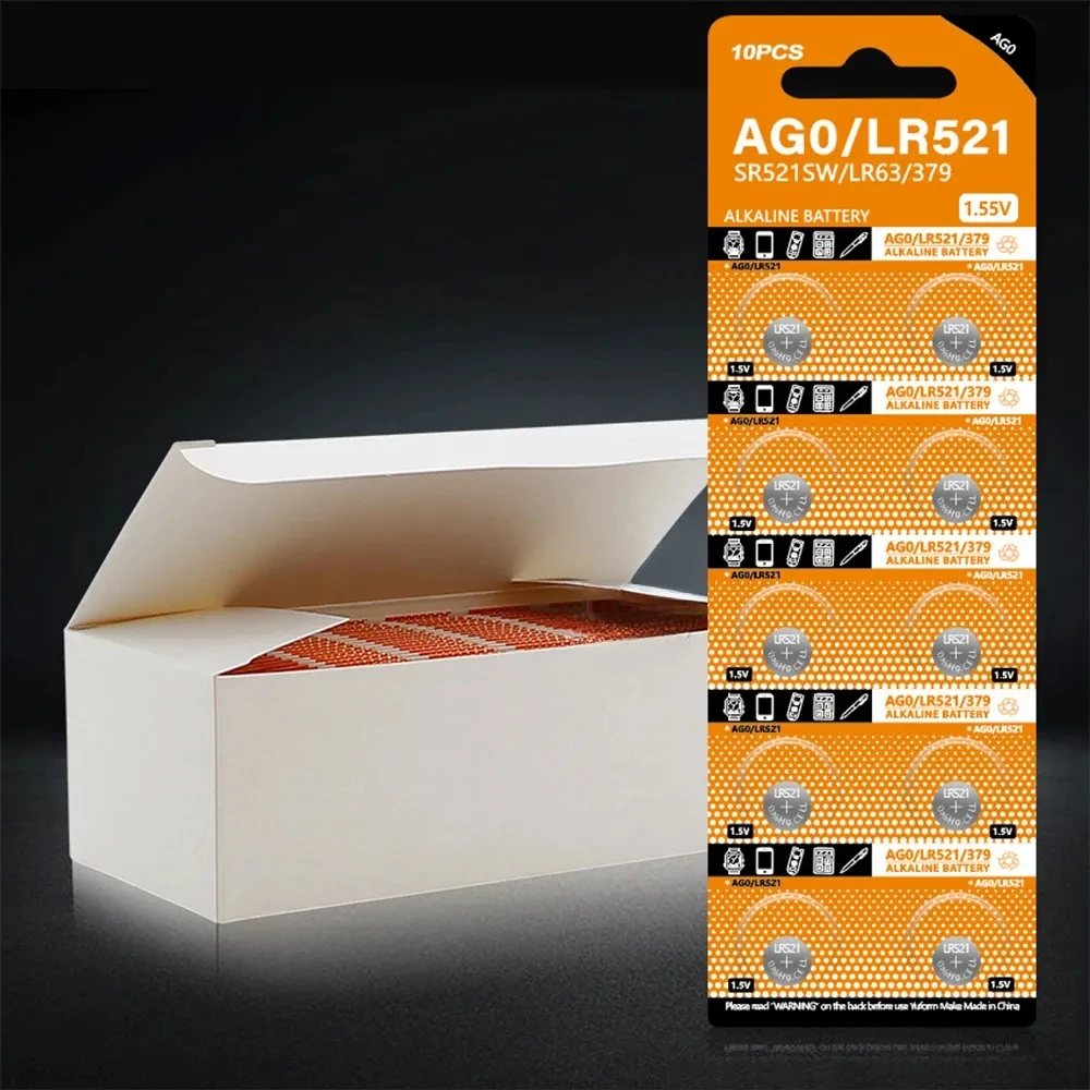 50PCS LR521 AG0 SR521SW 379A 379 179 D379 SR63 Button Batteries 1.5V Alkaline Coin Cell Silver OxideWatch Battery
50PCS LR521 AG0 SR521SW 379A 379 179 D379 SR63 Button Batteries 1.5V Alkaline Coin Cell Silver OxideWatch Battery