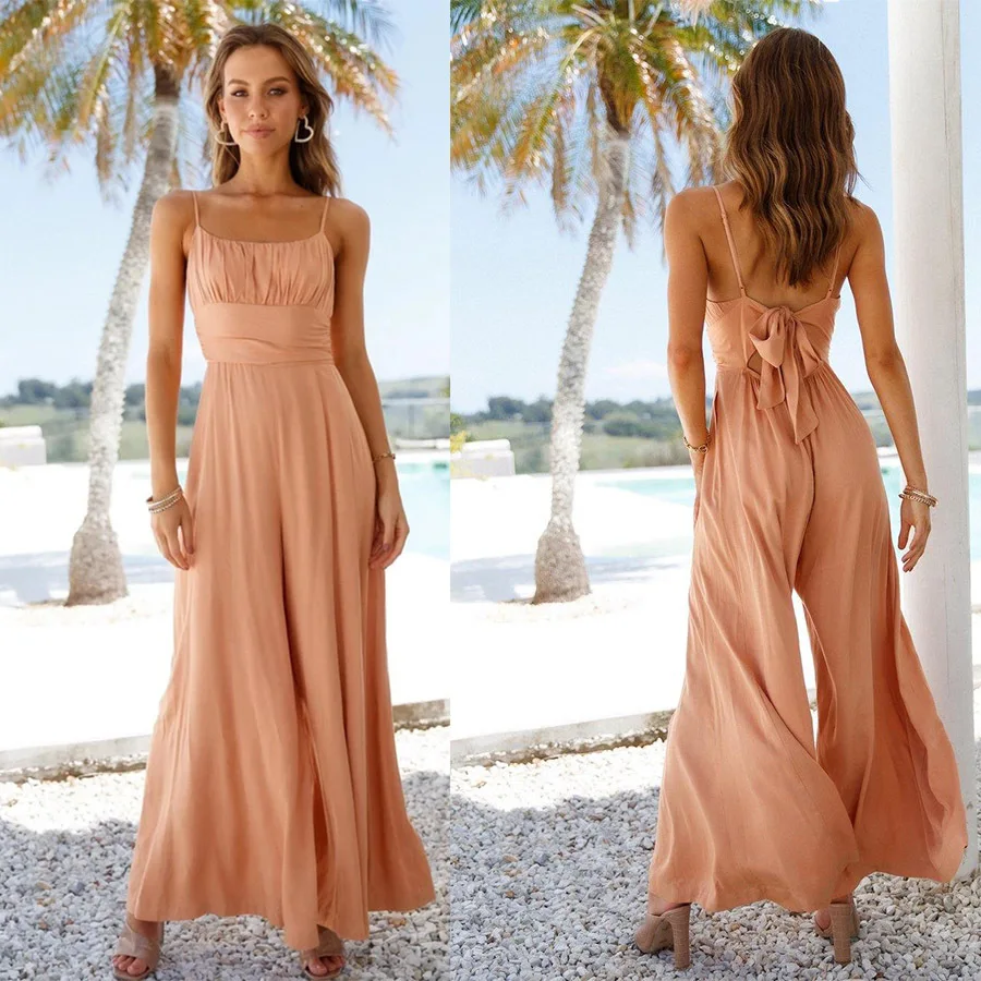 2022 Summer Suspender Jumpsuit Without Belt Temperament Commuter Wide Tube Pants Middle Waist Beach Pants Wide Leg Pants
2022 Summer Suspender Jumpsuit Without Belt Temperament Commuter Wide Tube Pants Middle Waist Beach Pants Wide Leg Pants