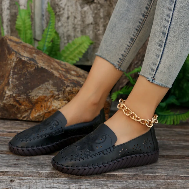 2023 Women's Shoes Slip on Women's Flats Autumn Round Toe Hollow Out Breathable Shoes Ladies Flat Casual Shoes Zapatos De Mujer
2023 Women's Shoes Slip on Women's Flats Autumn Round Toe Hollow Out Breathable Shoes Ladies Flat Casual Shoes Zapatos De Mujer