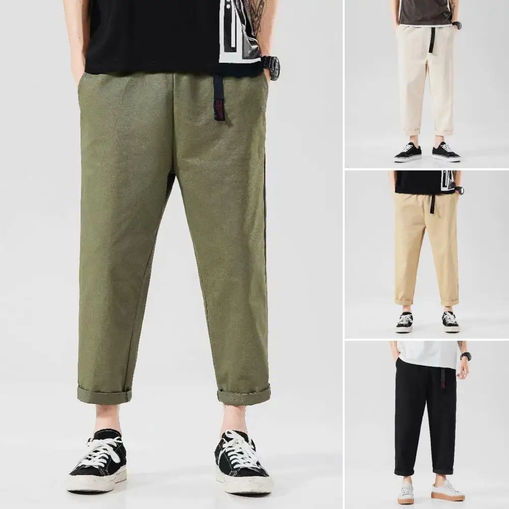 Men Summer Pants Solid Color Elastic Waist Men Harem Pants Hip Hop Loose Straight Men Pants Deep Crotch Pockets Male Trousers
Men Summer Pants Solid Color Elastic Waist Men Harem Pants Hip Hop Loose Straight Men Pants Deep Crotch Pockets Male Trousers