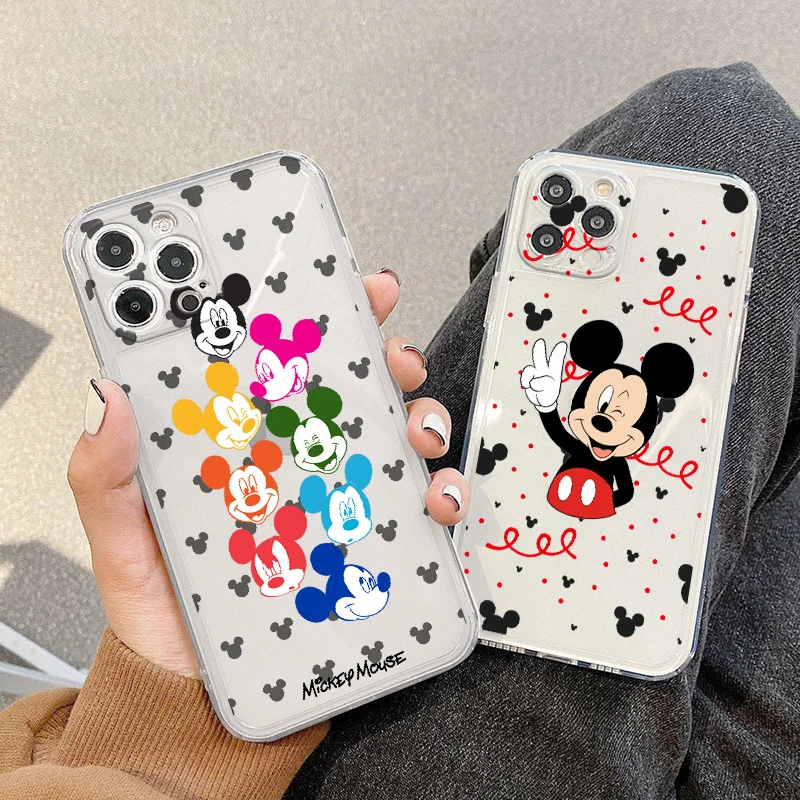 Cute Disney Mickey Phone Case For Apple iPhone 5 6 7 8 X XR XS 11 12 13 14 Pro Max Mini Plus luxury Transparent Funda Cover Back
Cute Disney Mickey Phone Case For Apple iPhone 5 6 7 8 X XR XS 11 12 13 14 Pro Max Mini Plus luxury Transparent Funda Cover Back