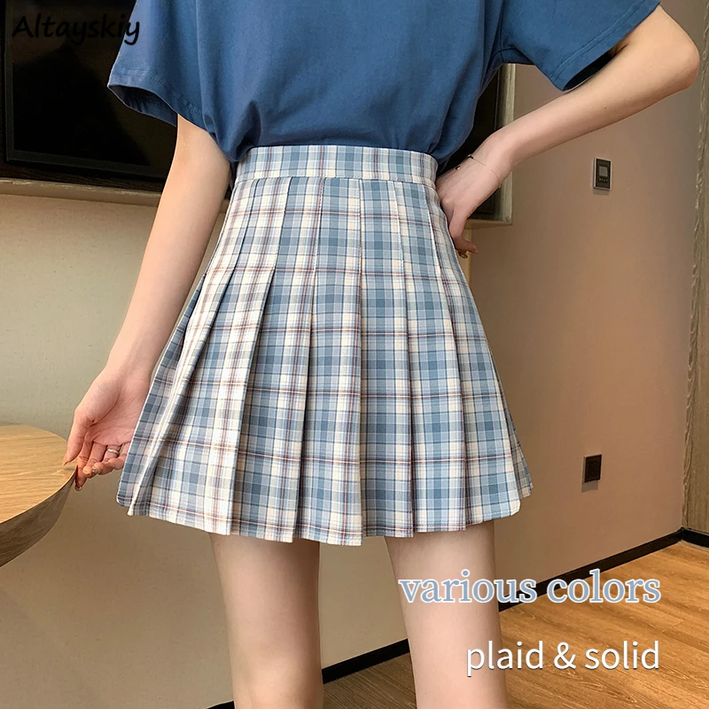 Pleated Mini Skirts Women Plaid Hotsweet Preppy Style All-match Korean Fashion Vintage Streetwear Chic High Waist Temperament
Pleated Mini Skirts Women Plaid Hotsweet Preppy Style All-match Korean Fashion Vintage Streetwear Chic High Waist Temperament