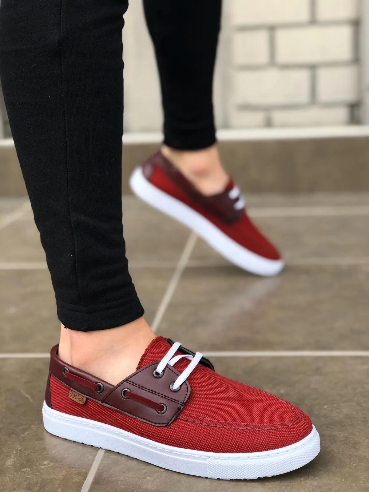 BOA Causal Men Shoes Lace-Up Burgundy Color Casual White Base Terletmez Light Linen Original Design Social Fashion Summer BA0101
BOA Causal Men Shoes Lace-Up Burgundy Color Casual White Base Terletmez Light Linen Original Design Social Fashion Summer BA0101