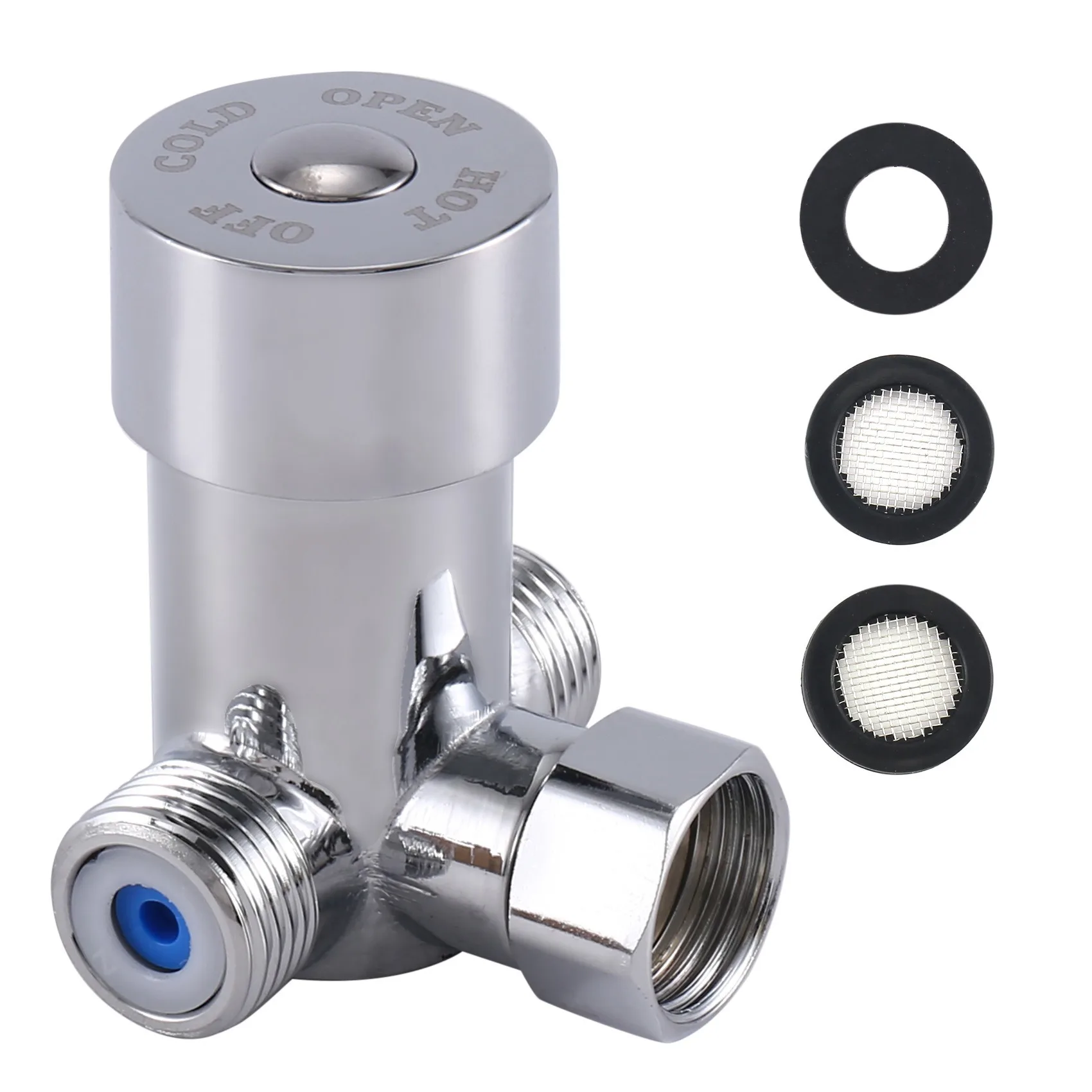 G1/2 Hot Cold Water Mixing Valve Thermostatic Mixer Temperature Control for Automatic Faucet
G1/2 Hot Cold Water Mixing Valve Thermostatic Mixer Temperature Control for Automatic Faucet