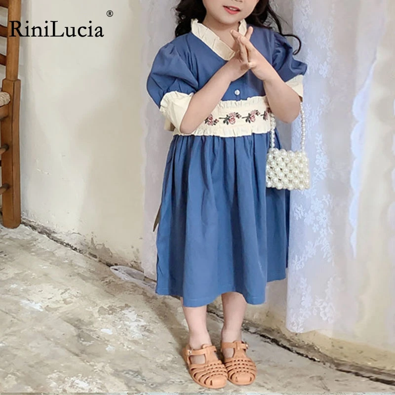 RiniLucia Pastoralism Style Kids Dresses Summer For Toddler Girls Short Sleeve Lace Flower Embroidery Cotton Clothe Dress
RiniLucia Pastoralism Style Kids Dresses Summer For Toddler Girls Short Sleeve Lace Flower Embroidery Cotton Clothe Dress
