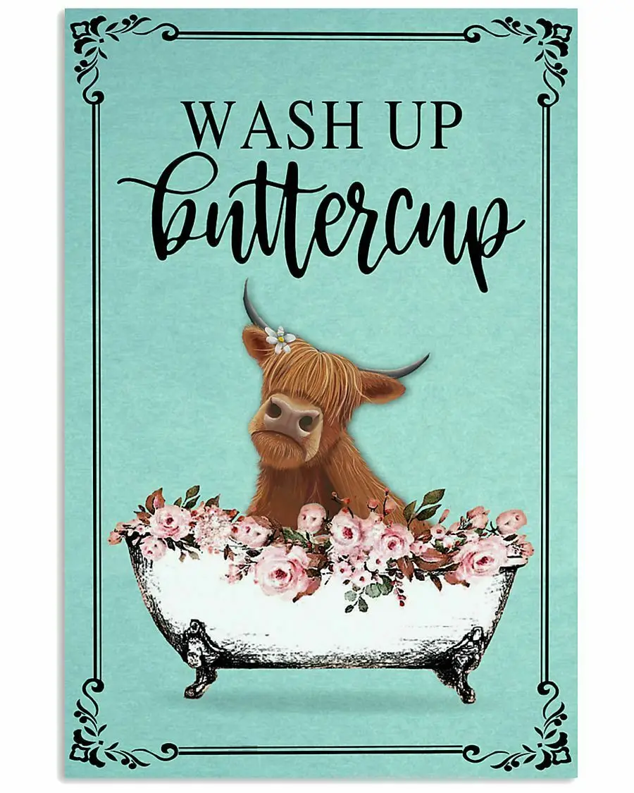 Mint Wash Up Buttercup Cow Metal Tin Sign Wall Decor for Bar Pub Club Man Cave Plaque
Mint Wash Up Buttercup Cow Metal Tin Sign Wall Decor for Bar Pub Club Man Cave Plaque